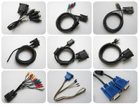 RS232 Serial DB9 macho a DB9 hembra Serial COM Port Cable adaptador de extensión RS232 DB 9in macho hembra a través del cable