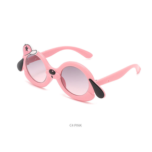New Children's Fashion <b>Sunglasses</b> <b>Cute</b> Puppy Cartoon Design UV400 Protection Comfortable Lightweight Full Rim - Product Image 2