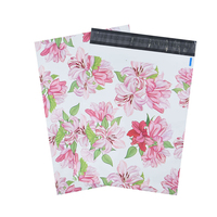 Sac d'emballage d'expédition de la série de fleurs colorées de l'entrepôt américain, sac d'emballage personnalisé pour les achats, polymailer, sac d'expédition