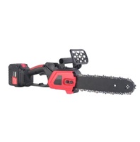 Tronçonneuse 12 pouces à main Mini scie à chaîne Portable sans fil pour la coupe du bois projets de coupe d'arbres jardinage Camping