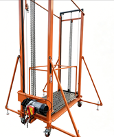 Plateforme de travail mobile pliable et portable, élévateur de chantier électrique télécommandé 3m, acier galvanisé robuste