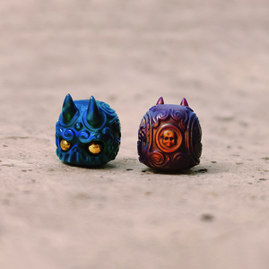 Cuentas de Ópalo Sintético con Diseños de Animales, Talladas en 3D, para Pulseras DIY - Product Image 3