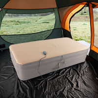 Matelas pneumatique gonflable portable et pliable moderne avec housse amovible en PVC, garnissage en coton, connexion d'alimentation CC, longueur 190 cm pour la maison