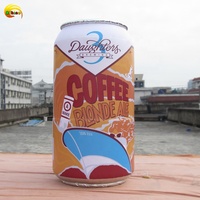 Modèle de canette de soda gonflable pour publicité extérieure, accessoire de présentation en PVC avec logo