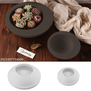 Nueva llegada DIY cristal gota pegamento yeso cemento yeso vela tazas macetas almacenamiento cuencos vela contenedores <span class=keywords><strong>moldes</strong></span> <span class=keywords><strong>de</strong></span> silicona - Product Image 2