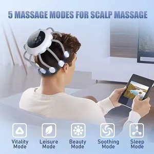 Masseur électrique du cuir chevelu Phenitech avec 5 modes, masseur de tête, gratte-tête avec thérapie par lumière rouge - Product Image 2
