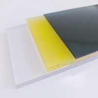 Plaque en polycarbonate solide résistante aux UV, 10 mm, transparente, pour toitures de serres / auvents de patio