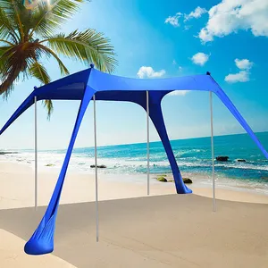 Açık plaj çadırı Pop Up güneş barınak gölge UPF50 + kum kürek