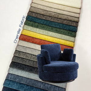 Vente directe du fabricant Tissu d'ameublement en chenille 100% polyester tricoté 260 GSM Résistant aux déchirures Résistant à l'eau pour meubles - Product Image 1