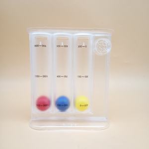 KAIYI respiratore respiratorio medico plastica tre <span class=keywords><strong>palle</strong></span> esercizio di respirazione per i polmoni 3 palla incentivo spirometro - Product Image 4