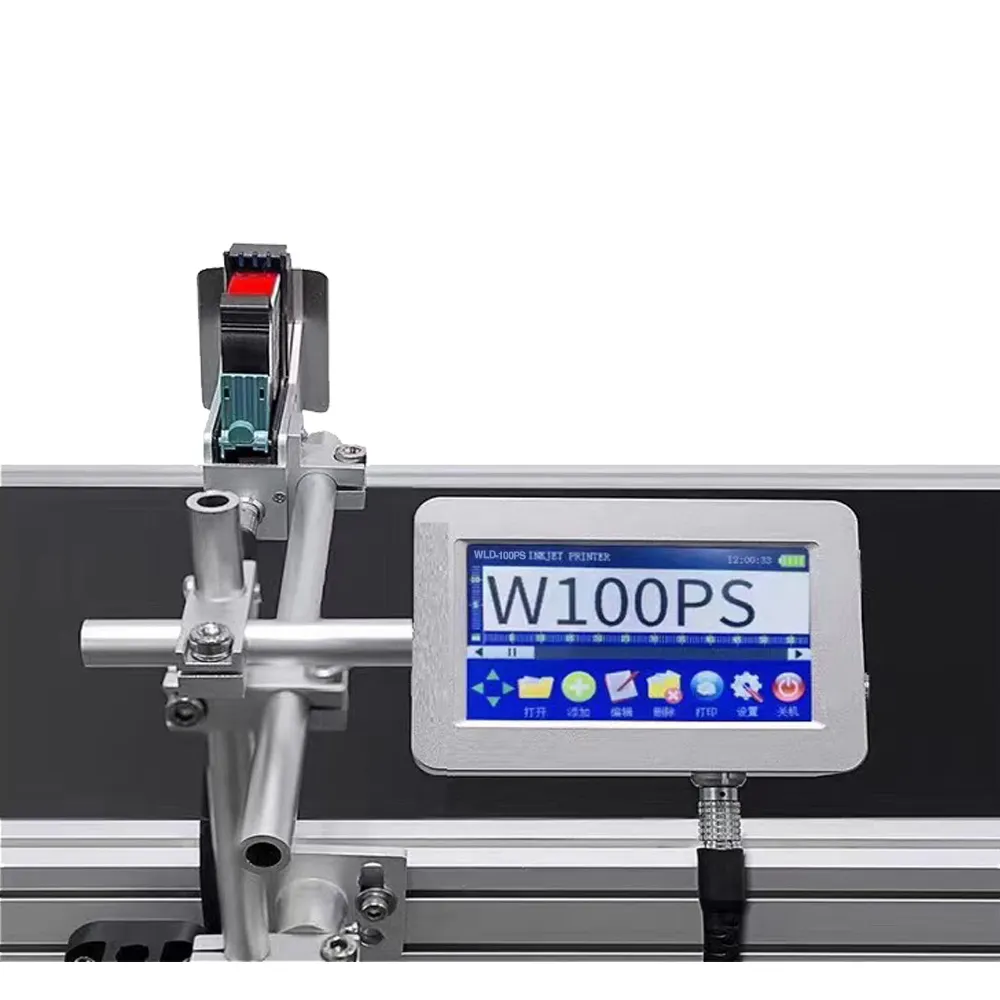 WLD-100PS Automatic Continuous Online TIJ Thermal Inkjet Printer for Wood Floor Logo Date Batch Number