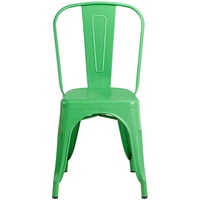 Chaise de salle à manger empilable en métal Tolixs style industriel vintage, en fer vieilli, avec fonction rafraîchissante, pour la maison, le bar, l'atelier et les zones de repas