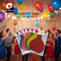 Ballons ronds en latex jetables MNJ, grand format, 12 pièces, couleurs assorties, pour la décoration de fête d'anniversaire des enfants