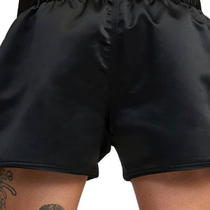 Pantalones Cortos de Muay Thai al Por Mayor al Mejor Precio, en Color Negro, Tela Elástica, Transpirable, Duradero, para Fitness - Product Image 6