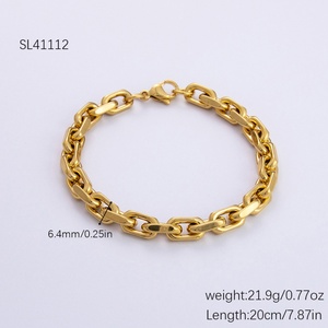 Pulsera de eslabones gruesos de acero inoxidable con diseño de cadena de espiral, accesorio de moda, venta al por mayor, novedad - Product Image 6