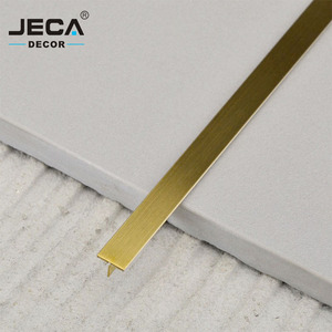 Foshan fornitore JECA rivestimento in acciaio inossidabile a forma di T profilo per piastrelle in metallo di grado 304 per <span class=keywords><strong>strisce</strong></span> di piastrelle di ceramica per la decorazione della parete - Product Image 3