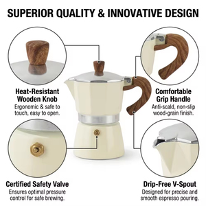 Cafetera Espresso Moka, Cafetera Cubana para Estufa, Cafetera Italiana Espresso, Cafetera <span class=keywords><strong>Greca</strong></span> - Product Image 3