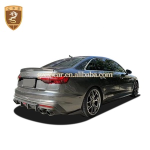 Kit carrosserie large personnalisé en fibre de carbone style AT avec séparateur <span class=keywords><strong>avant</strong></span> et diffuseur arrière pour Audi A4 - Product Image 5