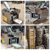 Machine à presser la pâte électrique, machine automatique pour faire des enveloppes de raviolis, machine à faire des peaux de raviolis pour raviolis, samosas, wontons, empanadas, pierogi