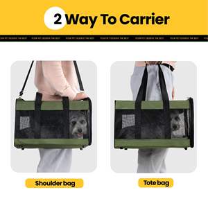 Fabrika toptan özel evcil hayvan taşıyıcı havayolu onaylı genişletilebilir Pet seyahat katlanabilir kedi taşıyıcı çanta - Product Image 6