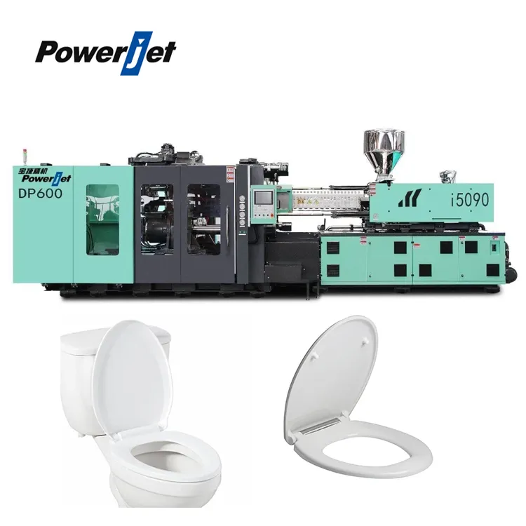 Powerjet Tự Động 600ton Nhựa Nhà Vệ Sinh Seat Cover Làm Injection Moulding Giá Máy