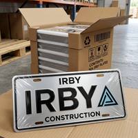 Placa de Matrícula de Aluminio 3D Personalizada con Relieve, para Uso Industrial, Construcción, Utilidades, Contratistas, Ingeniería, Construcción Pesada, Decoración