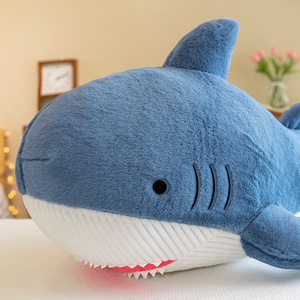 Peluche de Tiburón Transfronterizo de Algodón PP, Muñeco de Tiburón Grande Creativo con Diseño Dentado, Regalo de Recuerdo de Oceanario, Venta al por Mayor para Jóvenes - Product Image 2