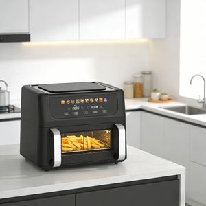 Friteuse à air 10L 2800W 220-240V avec 10 programmes prédéfinis, chauffage en acier inoxydable SS304, cuve antiadhésive, protection contre la surchauffe Sync&Match Cook - Product Image 5