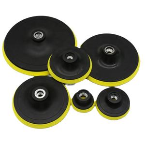 Disco Abrasivo de Doble Acción Hai <span class=keywords><strong>Yanda</strong></span>, Almohadilla de Pulido con Anillo de Gancho, Respaldo Adhesivo con Rosca para Taladro - Product Image 4