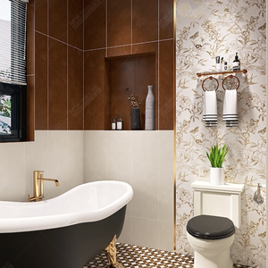 Azulejos de <span class=keywords><strong>porcelana</strong></span> de estilo chino de lujo de 300*900mm con estampado de inyección de tinta para sala de estar, ducha, baño, pared, Hotel, decoración del hogar - Product Image 5