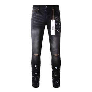 Jeans noirs déchirés style American High Street et jeans déchirés élégants, 1/2, pantalons en jean de marque PUR - Product Image 4