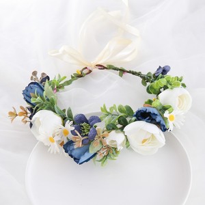Corona <span class=keywords><strong>de</strong></span> Flores Artificiales Estilo Boho para Niña o Novia, Diadema, Accesorios para Fotos, Guirnalda <span class=keywords><strong>de</strong></span> Playa, Decoración <span class=keywords><strong>de</strong></span> Boda - Product Image 2
