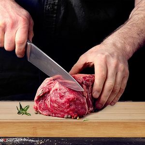 竹製カッティングボード、シンク上設置用カウンターエッジ付き、野菜・果物・肉・チーズ用ジュース溝付きまな板 - Product Image 6