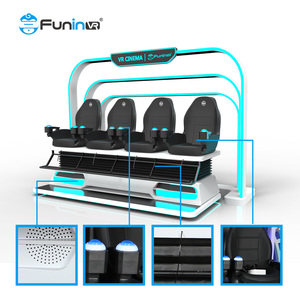 Funinvr Mới 4 Ghế VR Xem Phim Gia Đình Thực Tế Ảo 9D VR 5D Movie Cinema Trong Canton Công Bằng - Product Image 5