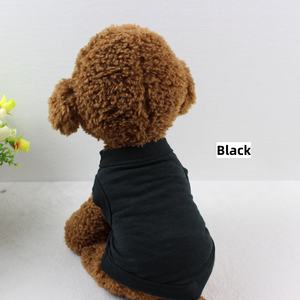 Songshan เสื้อยืดผ้าฝ้ายสำหรับสัตว์เลี้ยงสีล้วนพิมพ์โลโก้ได้ตามต้องการสำหรับฤดูร้อน - Product Image 5