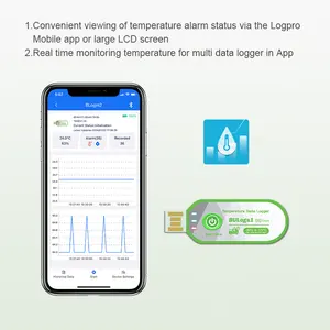 Ble Disposable Single Trip Pdf Temperature Data Logger USB For Cold Storage