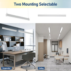 Luz Lineal Arquitectónica LED Blanca de 4 Pies 50-40-30W Directo de Fábrica, Clasificación IP20, Garantía de 5 Años, Aleación de Aluminio, Regulable, 3900-6500Lm - Product Image 6