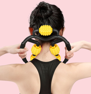 Bras Jambe Cou Muscle <span class=keywords><strong>Relax</strong></span> U Forme Rouleau de Massage pour Salle De Sport Yoga Sport 4 Roues - Product Image 4