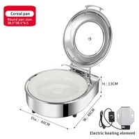 Réchauffeur électrique de nourriture de restauration de 6QT réchaud hydraulique de buffet pour l'usage de cuisine dans les restaurants et les hôtels