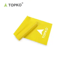 TOPKO Eco-Friendly TPE Yoga banda de resistencia hecha de fábrica para ejercicios de estiramiento bandas de ejercicio práctico