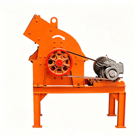 Concasseur à marteaux, broyeur à marteaux 1-3t/h 7.5kW, concasseur de roche, mini-concasseur pour pierres dures, concassage de minerai d'or, usage intensif PC200x300