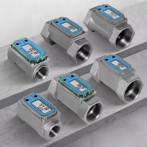 Kleine roestvrijstalen vloeistof-elektronische turbine flowmeter voor <span class=keywords><strong>water</strong></span>, brandstof, diesel, benzine - Product Image 1