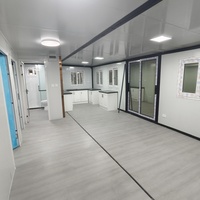 Planes de casa prefabricada de 2 pisos y 3 dormitorios, contenedor de acero extensible de 50 metros cuadrados para Villa, apartamento, centro comercial o uso escolar