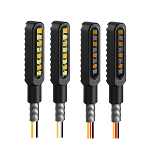 ไฟเลี้ยวรถมอเตอร์ไซค์แบบไหล 12led สีแดงเหลือง ไฟเบรก ไฟเลี้ยวกระพริบ - Product Image 4