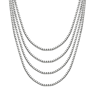 Asonsteel all'ingrosso 10 pz/lotto in oro 2mm di collegamento <span class=keywords><strong>Rolo</strong></span> catene di serpente 45cm,50cm,55cm,60cm catene di gioielli di moda - Product Image 6