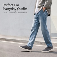 RADOLFA – Baskets de mode pour hommes, grande taille, style italien minimaliste, en daim respirant, confortables à enfiler, qualité supérieure
