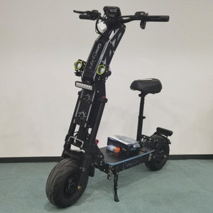สกู๊ตเตอร์ไฟฟ้าสำหรับผู้ใหญ่ Geofought G14 72V 10000W 40-100AH ระยะทาง 100-300 กม. ยาง 13 นิ้ว โครงอะลูมิเนียม พับได้ ขายดี - Product Image 1