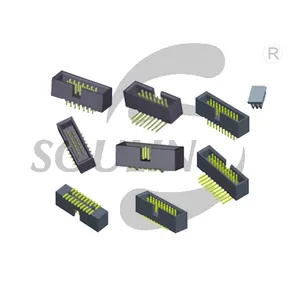 골드 도금 듀얼 행 스트레이트 8-50p H5.7 1.27mm 피치 박스 헤더 pcb 사용자 정의 커넥터