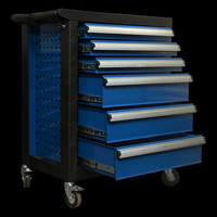 Equipo Profesional para Taller, Sistema de Almacenamiento de Herramientas Metálicas, Gabinete de Almacenamiento Móvil, Duradero, con 6 Cajones, Antipolvo, OEM/ODM