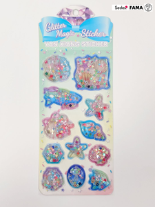 Anak-anak kerajinan 3D bergetar Pop up tahan air ramah lingkungan PVC stiker perekat Gloss laminasi pola kartun untuk dekorasi rumah - Product Image 6